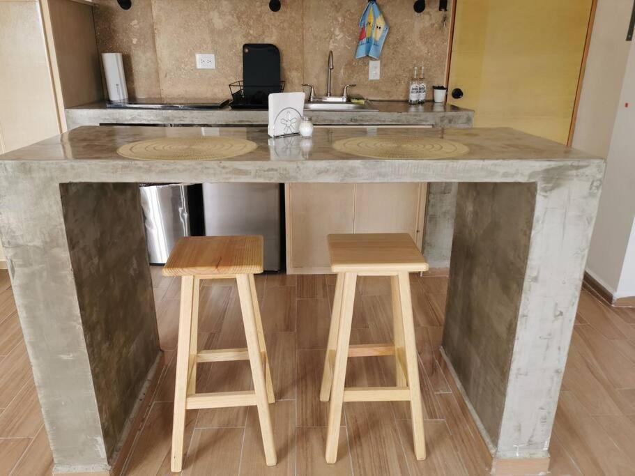 Maar Estudio 2, A 2 Cuadras Del Malecon De ลาปาซ ภายนอก รูปภาพ